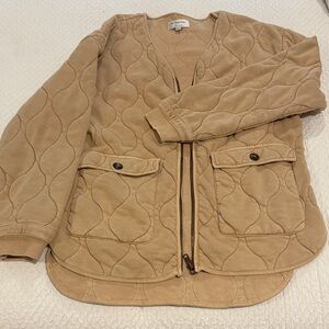 By Together Quilted Tan Utility Jacket